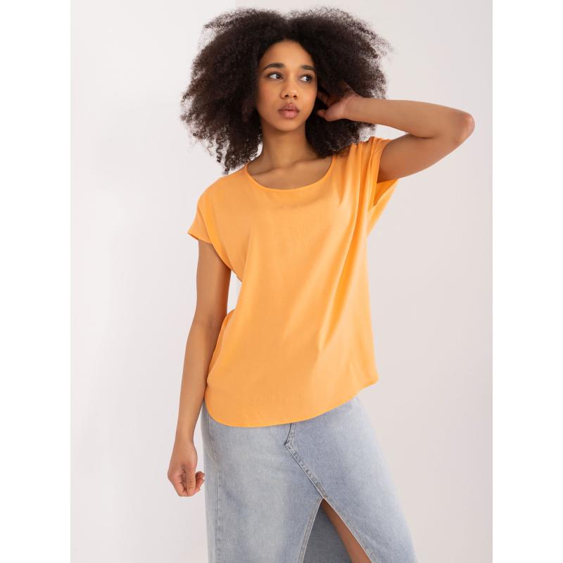 Dámská halenka viskózová SUBLEVEL světle oranžová 