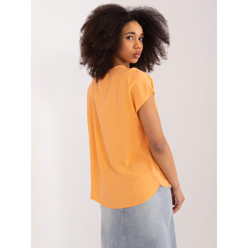 Dámská halenka viskózová SUBLEVEL světle oranžová 