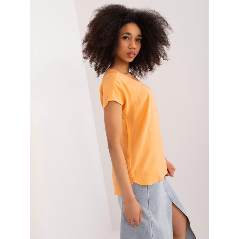Dámská halenka viskózová SUBLEVEL světle oranžová 