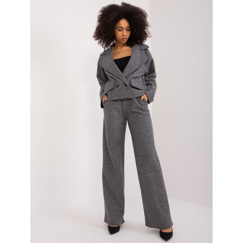 Dámská bunda ze soupravy černošedá 