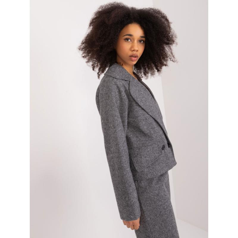 Dámská bunda ze soupravy černošedá 