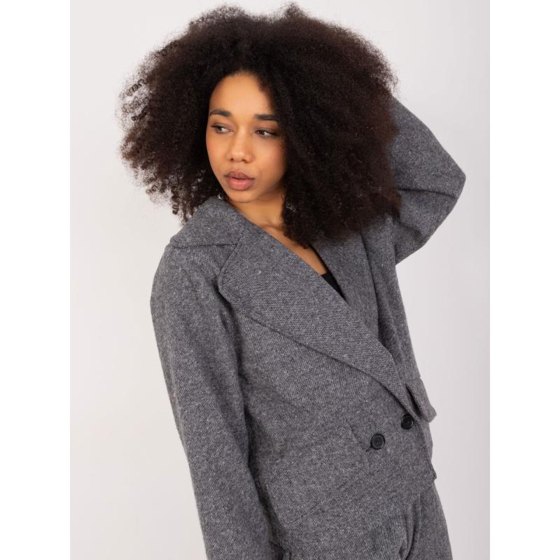 Dámská bunda ze soupravy černošedá 