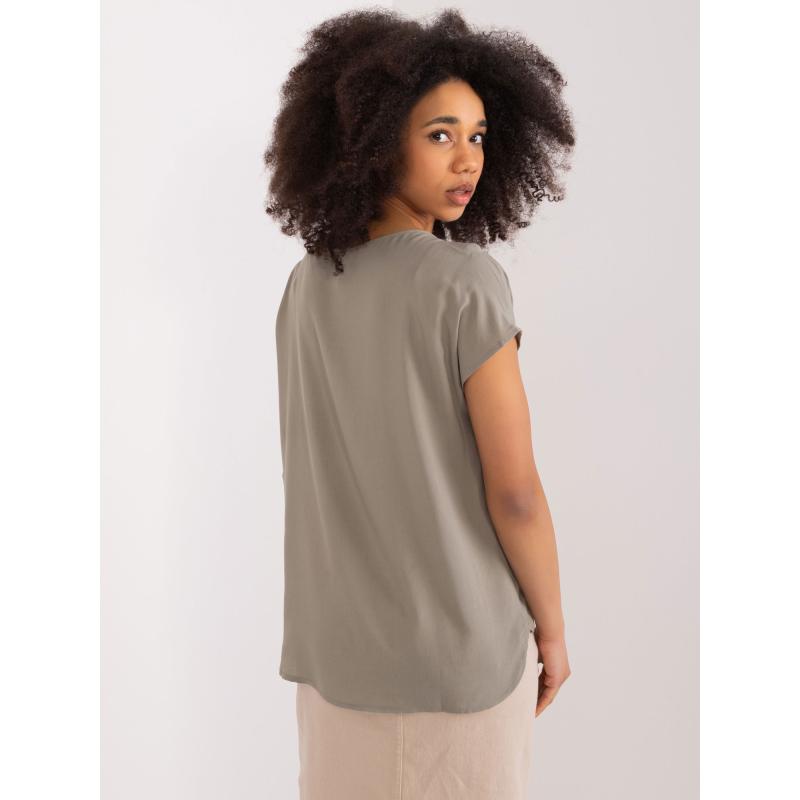 Női nyári blúz SUBLEVEL khaki
