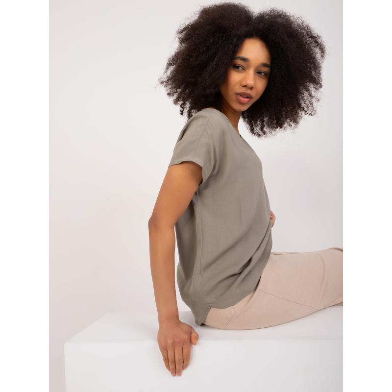 Női nyári blúz SUBLEVEL khaki