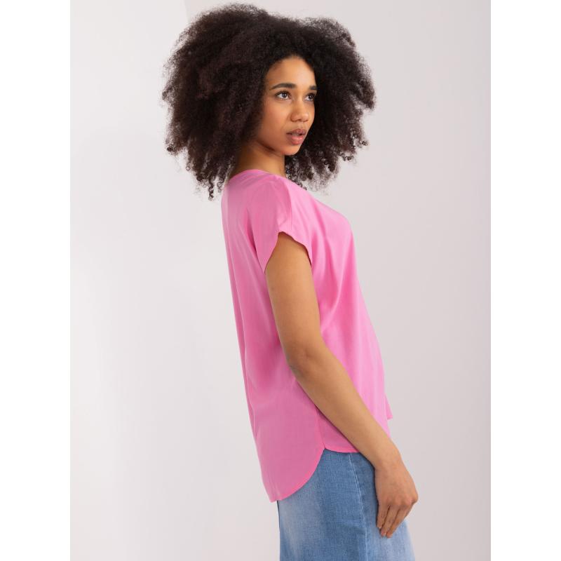 Dámská halenka s krátkým rukávem SUBLEVEL růžová 