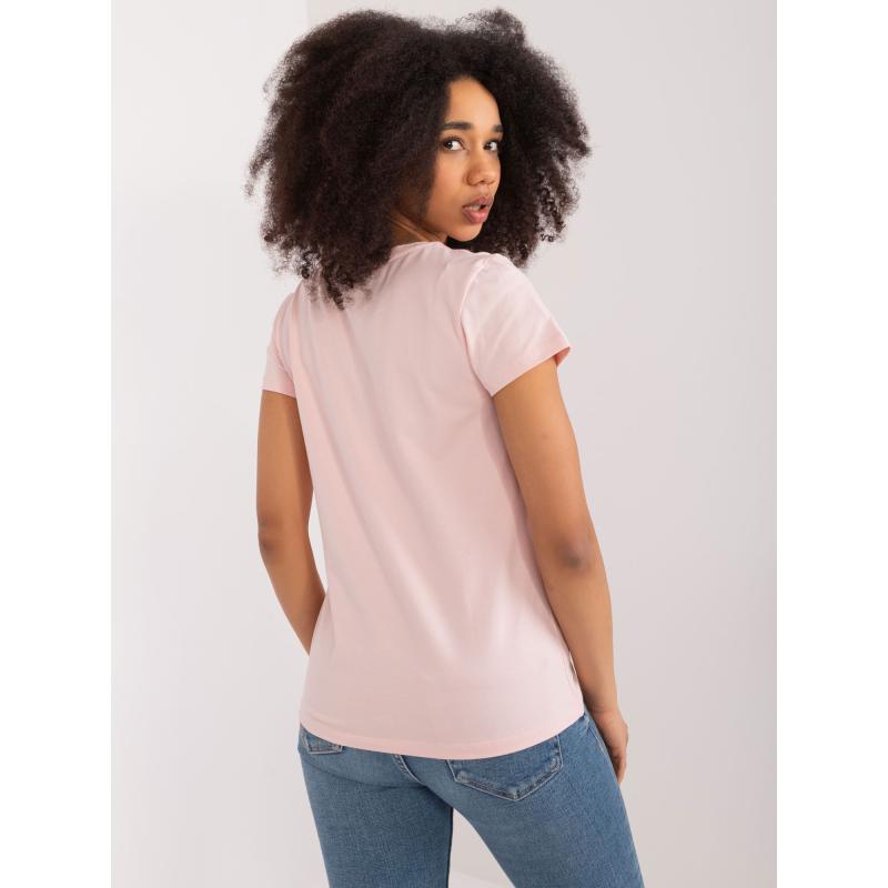 Női póló BASIC FEEL GOOD világos rózsaszínű