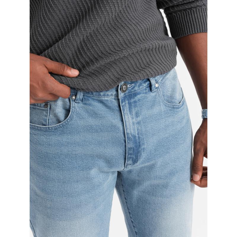 Pánské džínové kalhoty STRAIGHT LEG světle modré