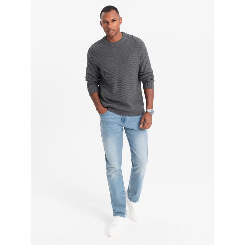 Pánské džínové kalhoty STRAIGHT LEG světle modré