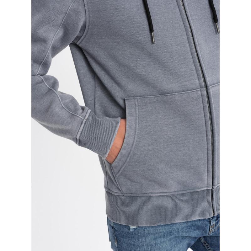 Pratelný pánský svetr bez kapuce V3 OM-SSDS-0110 světle modrý 