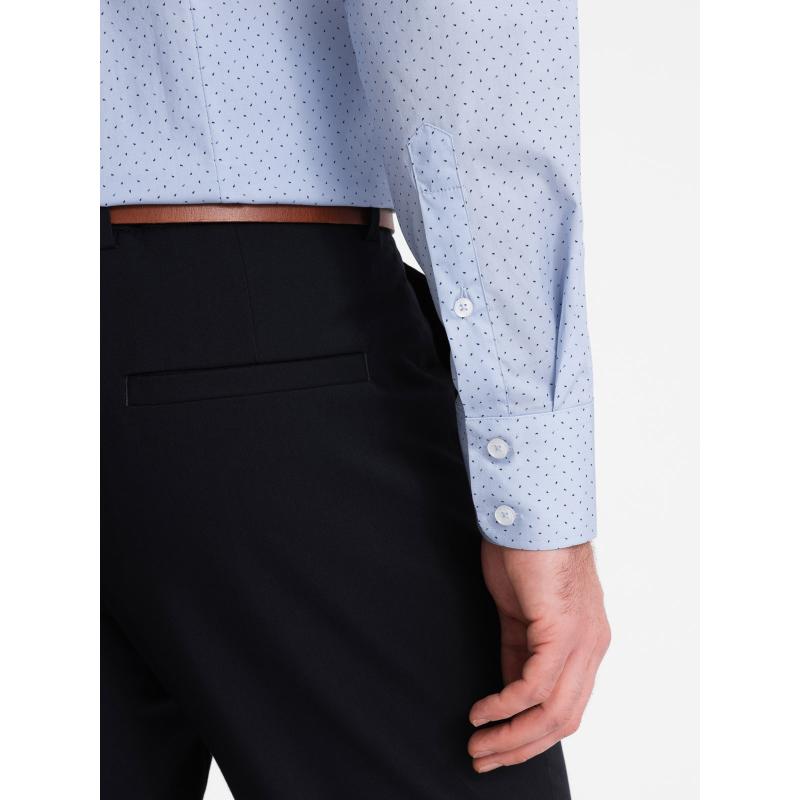 Pánska bavlnená košeľa REGULAR FIT svetlomodrá