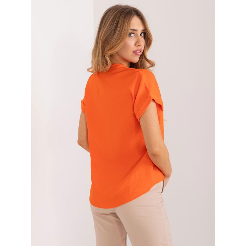 Dámská halenka se stojáčkem SUBLEVEL oranžová 