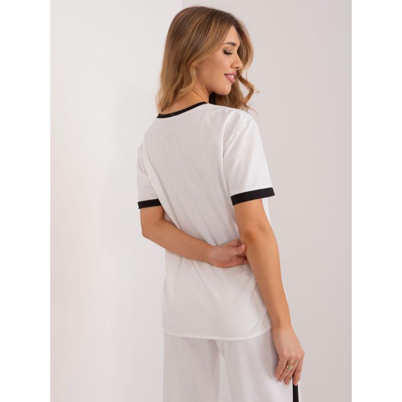 Dámská halenka s ozdobnými knoflíky ecru  