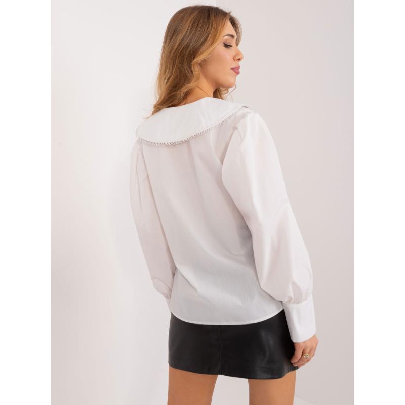 Női ing levehető brossokkal fehér