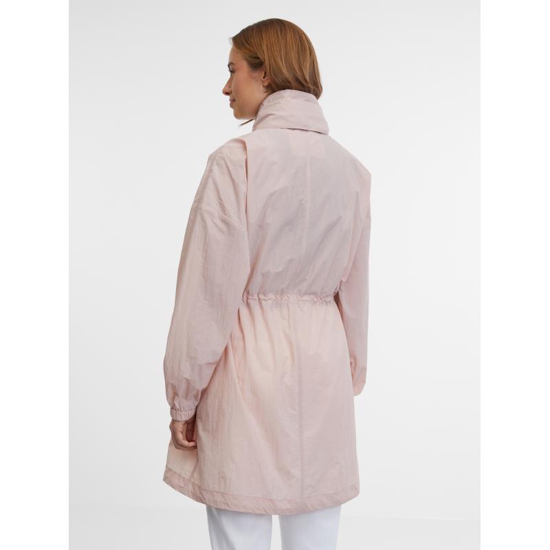 Világos rózsaszín női parka