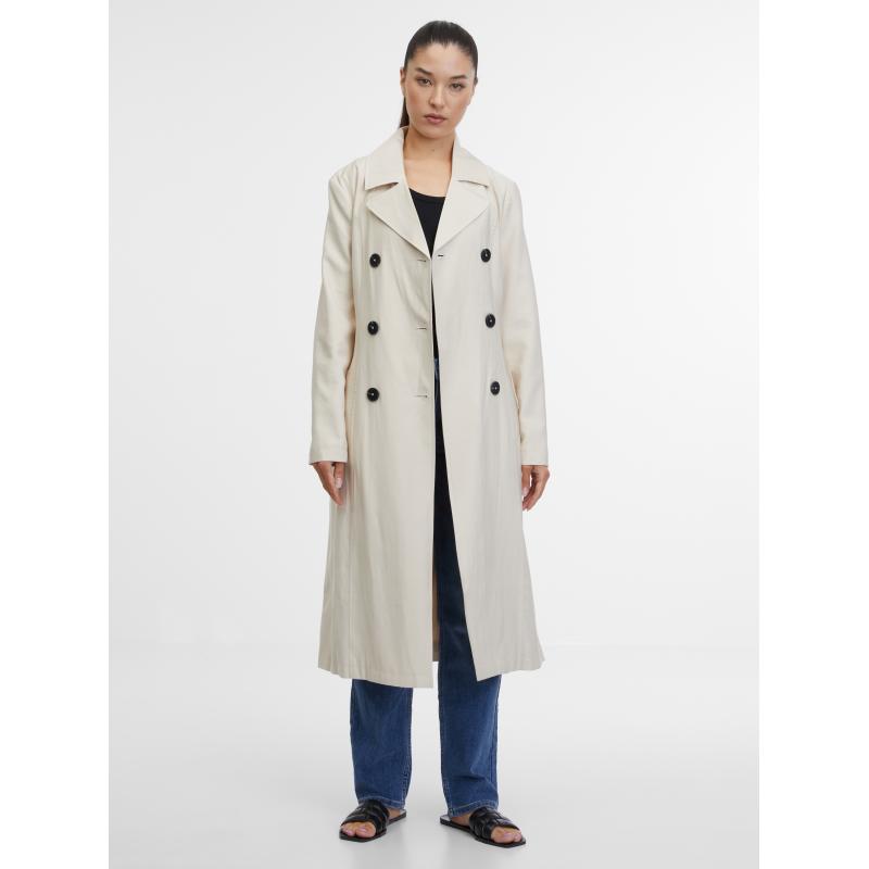 Béžový dámsky plášť