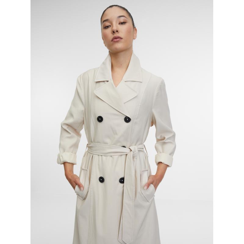 Béžový dámsky plášť