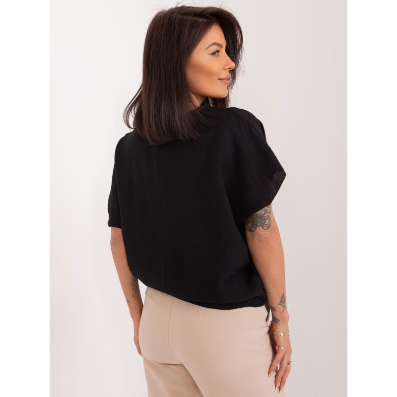 Dámská halenka s krátkým rukávem SUBLEVEL černá