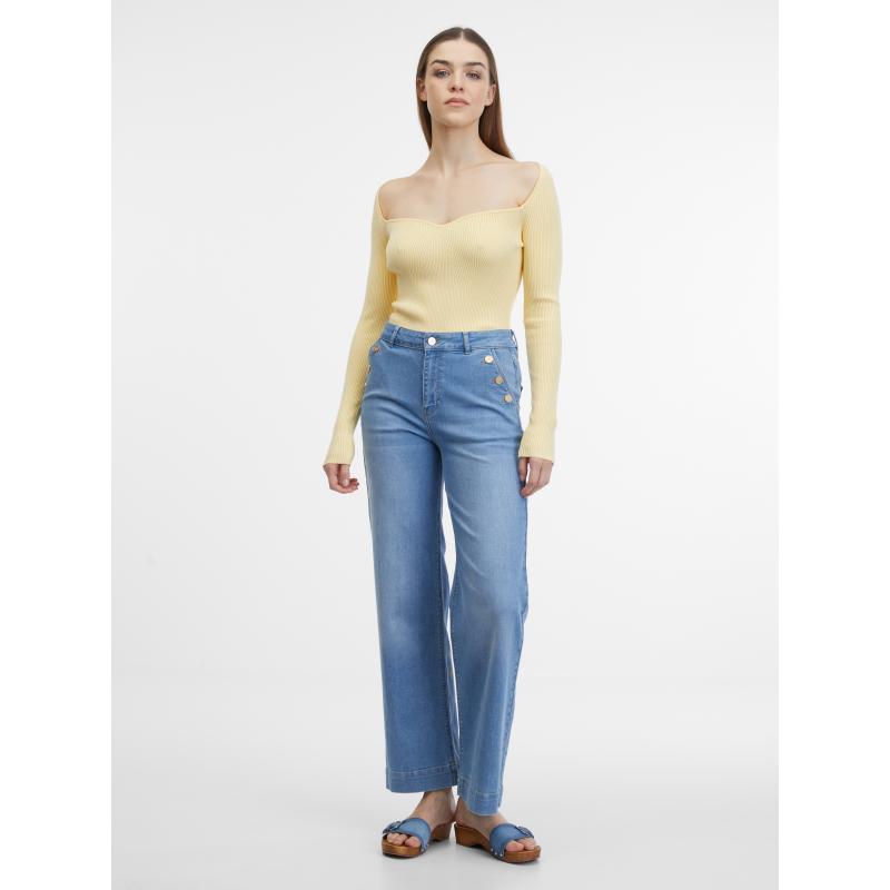 Sárga női pulóver