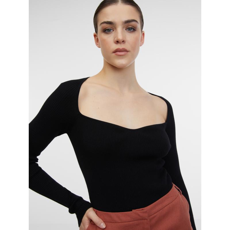 Fekete női pulóver