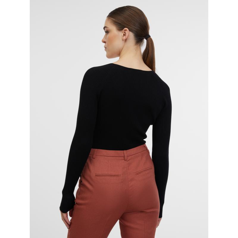 Fekete női pulóver