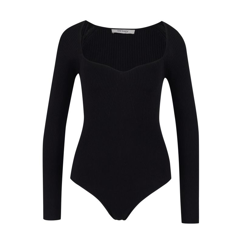 Fekete női pulóver