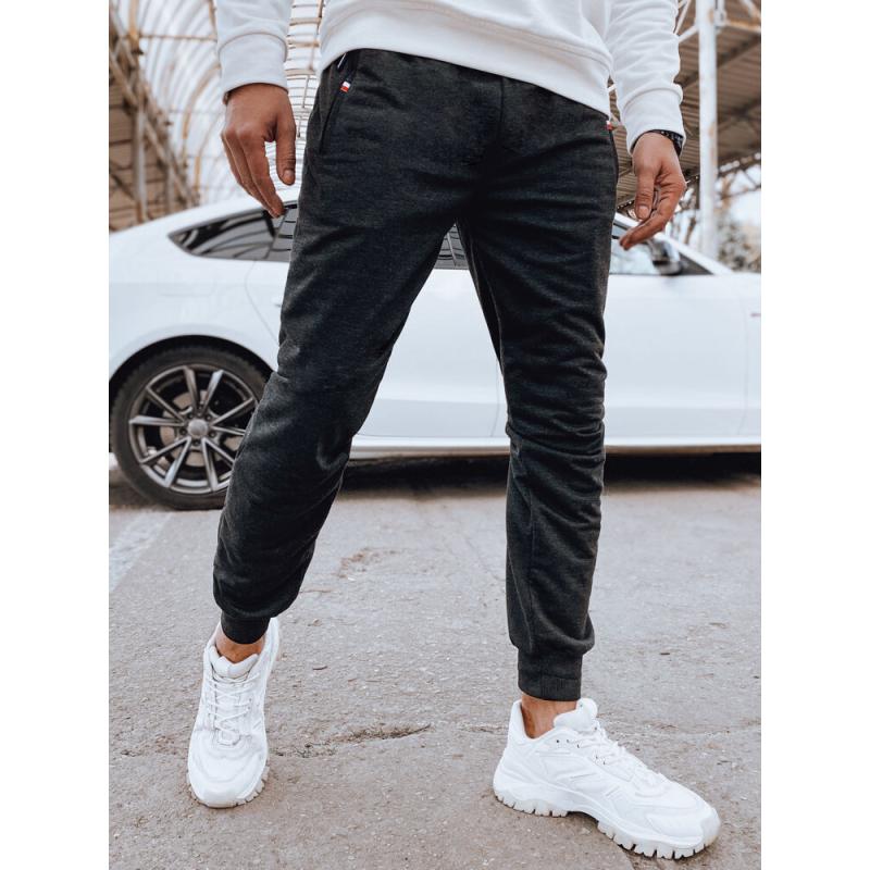 Pánské tepláky joggers grafitové