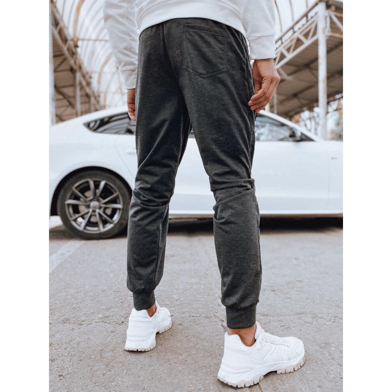 Pánské tepláky joggers tmavě šedé