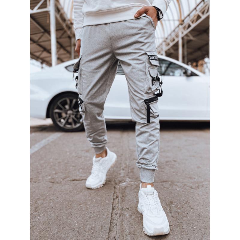 Pánské bojové kalhoty šedé