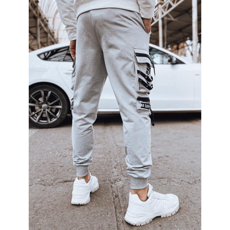 Pánské bojové kalhoty šedé