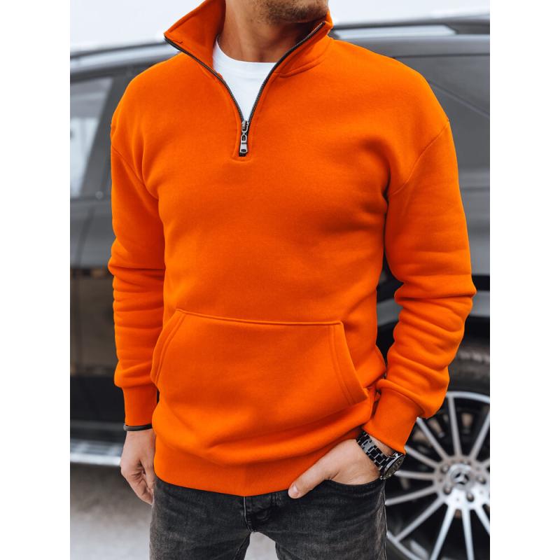 Férfi kapucnis pulóver narancssárga