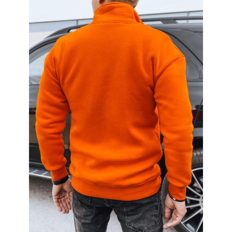 Pánska mikina s kapucňou oranžová