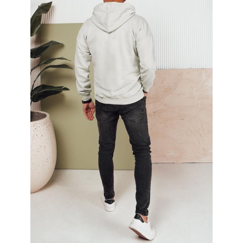 Férfi nyomtatott pulóver szürke