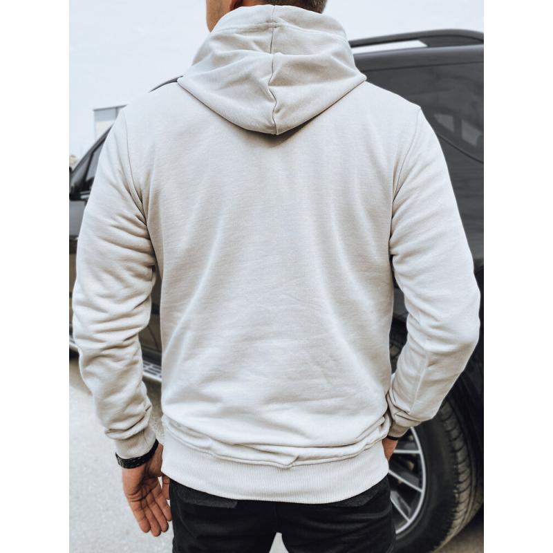 Pánská mikina s potiskem světle šedá