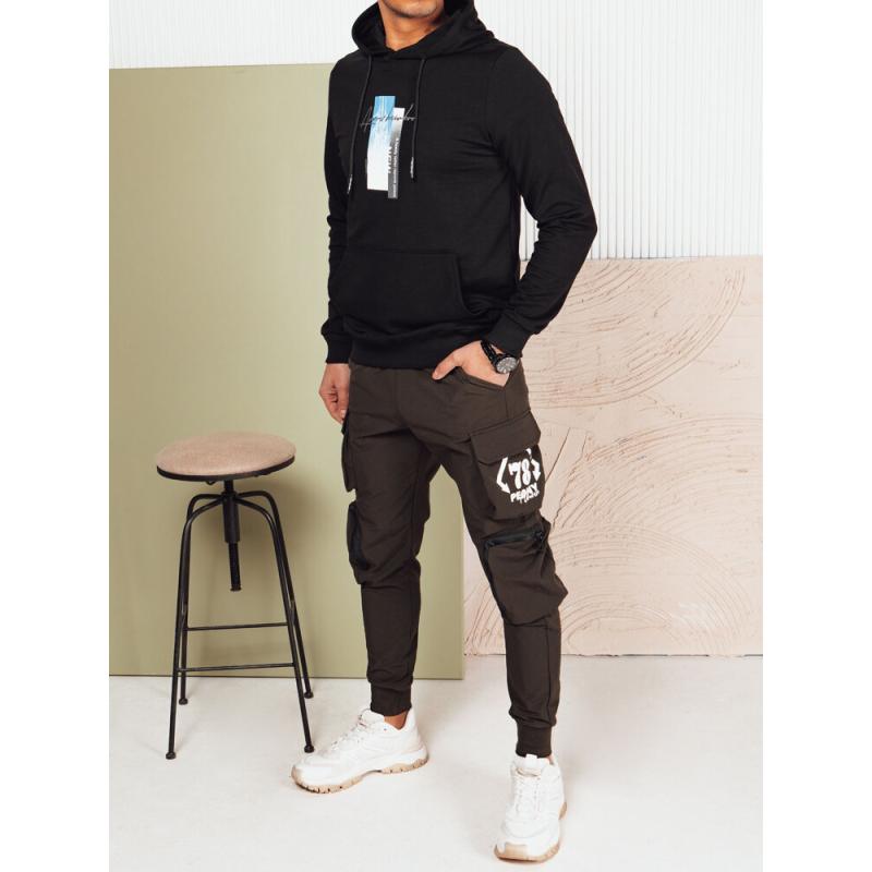 Pánská mikina s kapucí černá