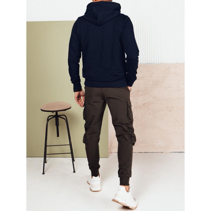 Pánská mikina s kapucí tmavě modrá