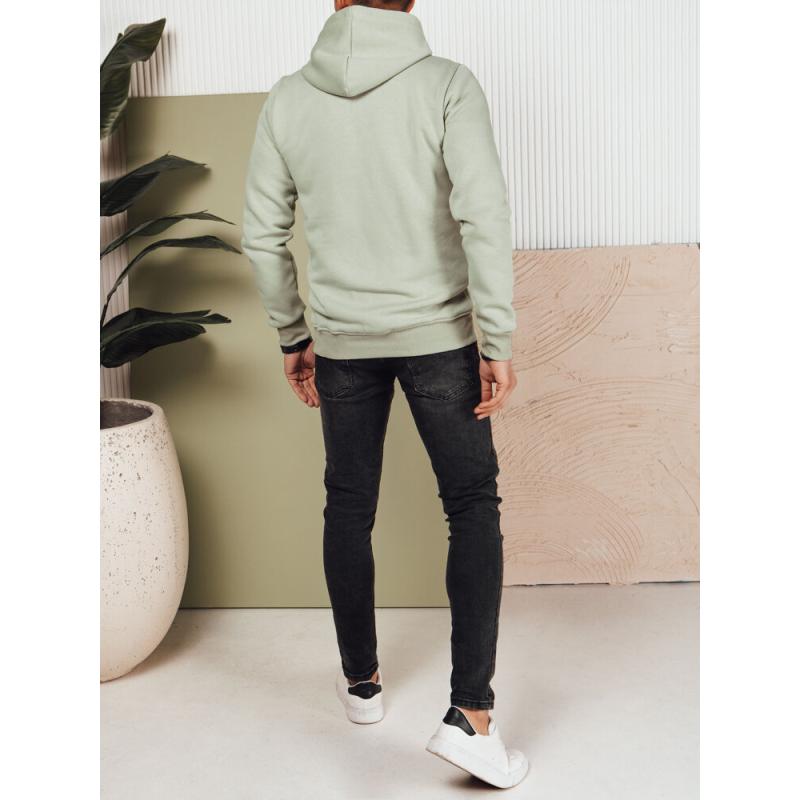 Pánská mikina s kapucí olivová