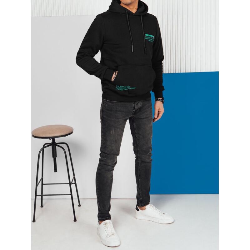 Pánská mikina s kapucí černá