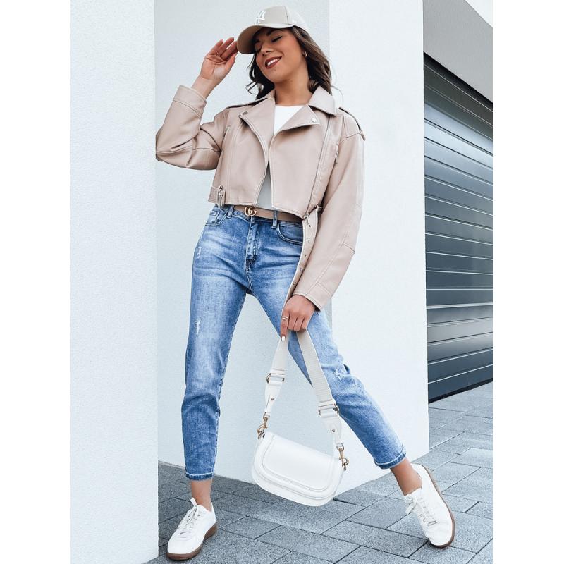 Dámská kožená bunda BADEN béžová