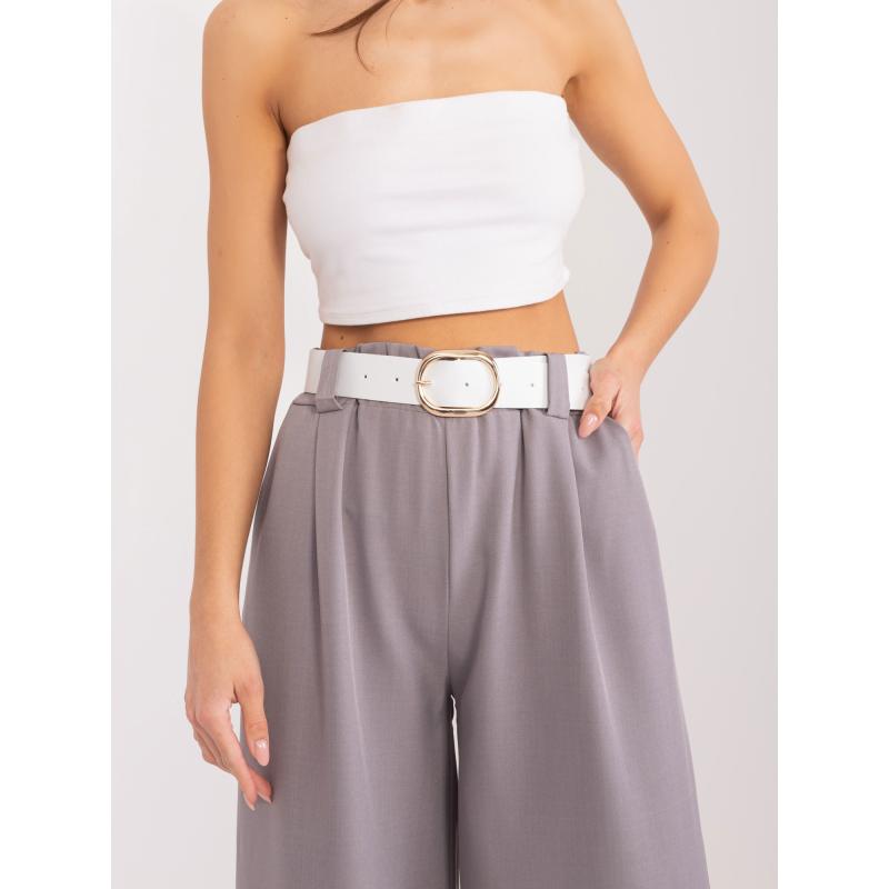 Női öves nadrág PALAZZO szürke