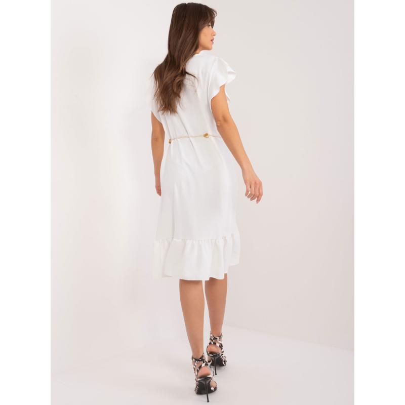 Női fodros ruha fehér