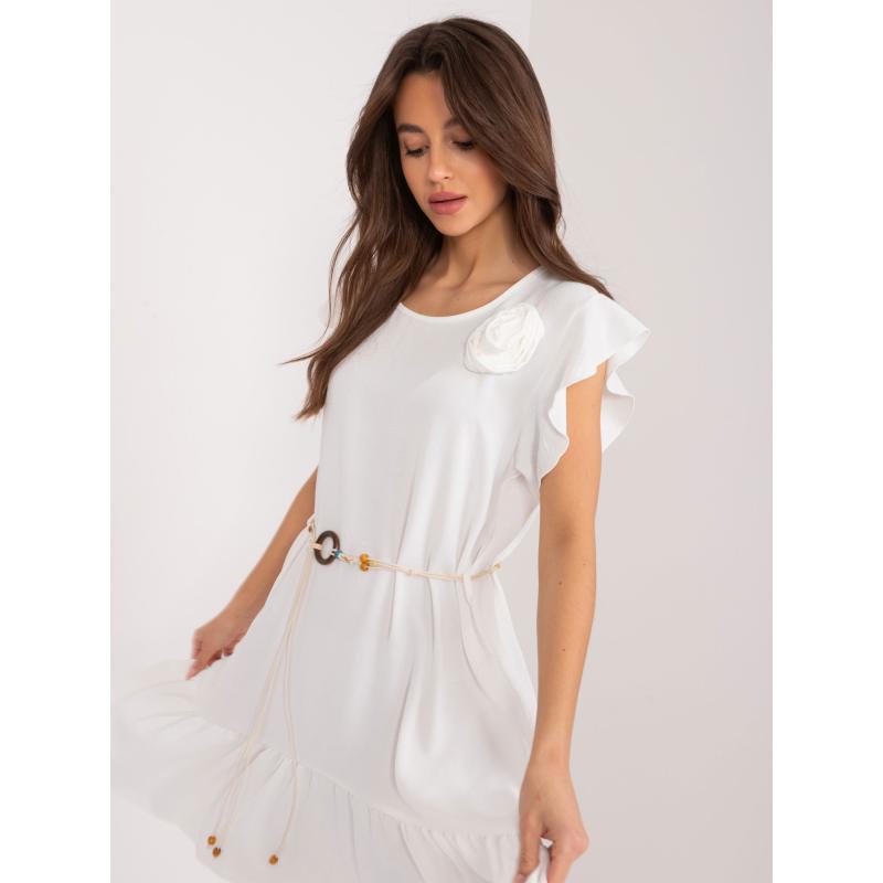 Női fodros ruha fehér