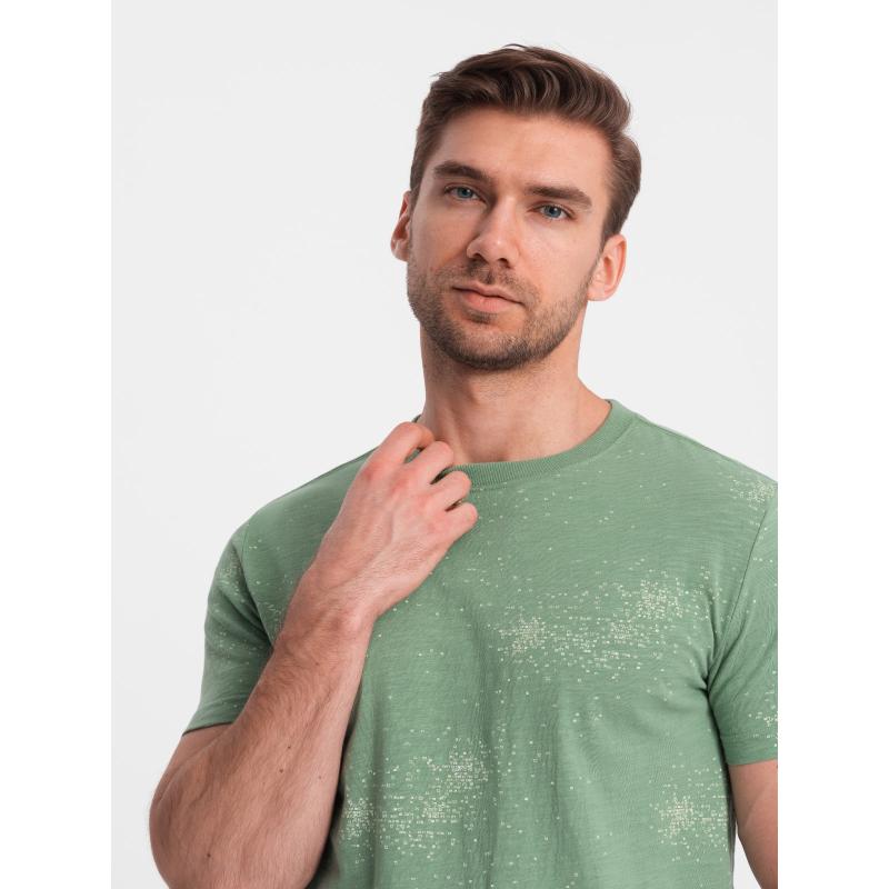 Pánské tričko s potiskem V3 OM-TSFP-0179 zelená