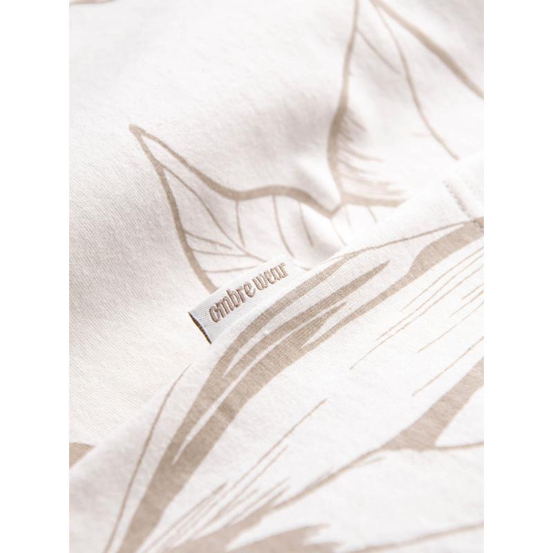 Pánské celopotištěné tričko V1 OM-TSFP-0180 světle béžové 