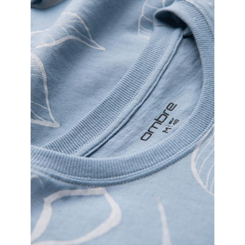 Pánské celopotištěné tričko V1 OM-TSFP-0180 modré 