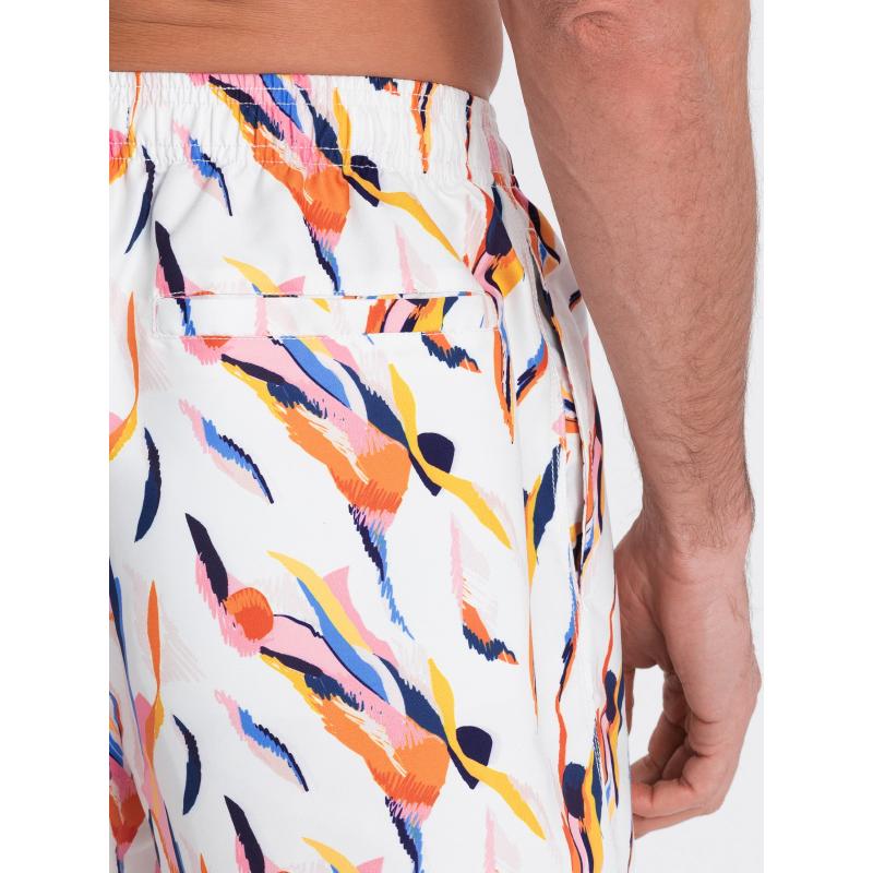 Férfi úszónadrágV1 OM-SRBS-0140 fehér