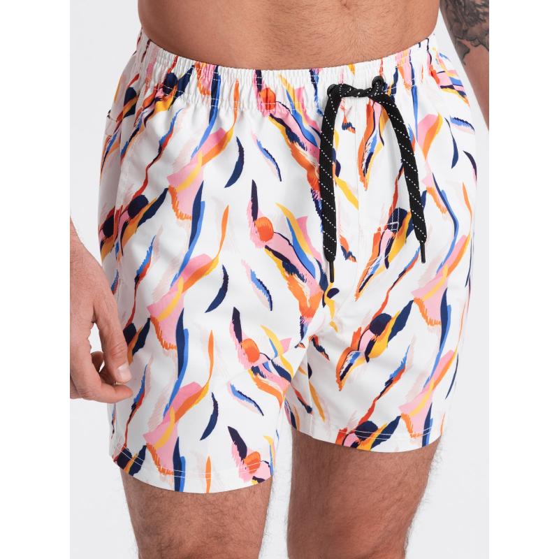 Férfi úszónadrágV1 OM-SRBS-0140 fehér