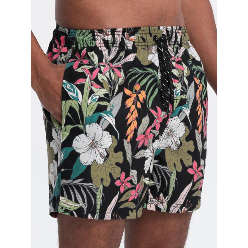 Férfi úszónadrágV1 OM-SRBS-0140 fekete