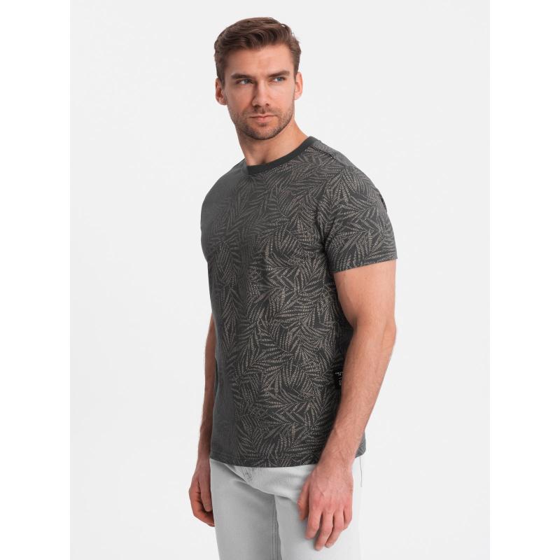 Pánské tričko s celoplošným potiskem V1 OM-TSFP-0182 grafitové