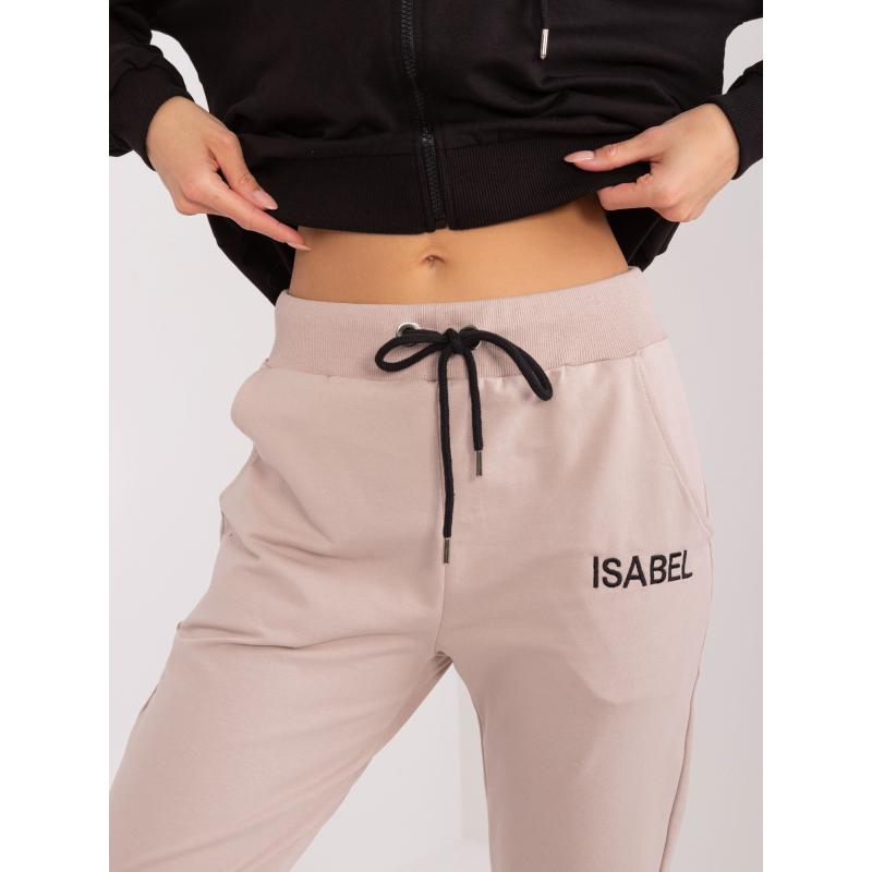 Dámská tepláková souprava s mikinou s kapucí černá