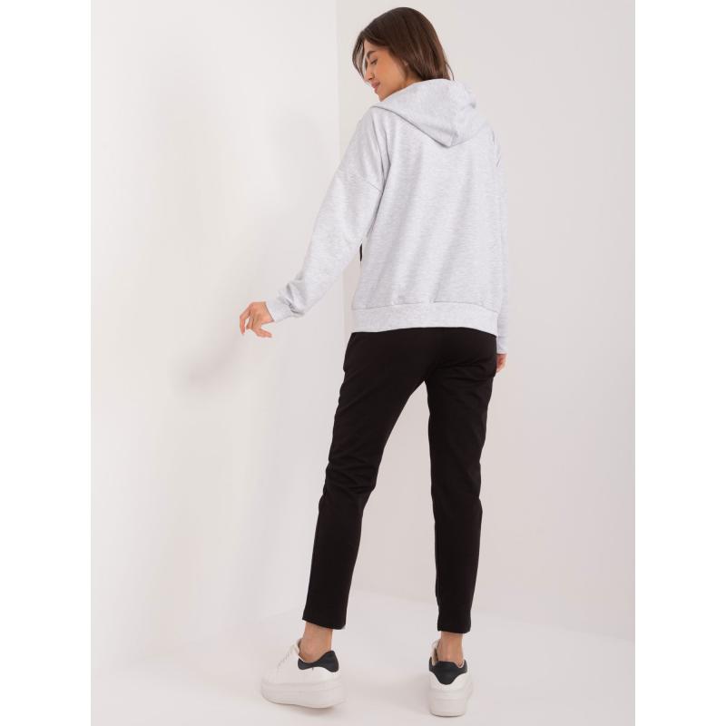 Dámský komplet s kalhotami šedý